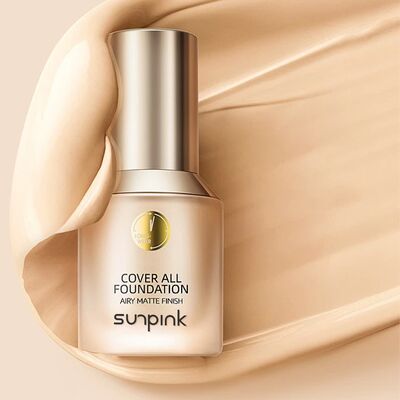 Bon prix Fond de teint professionnel matifiant longue tenue, couvrance totale, couleur mate, fond de teint liquide en ligne